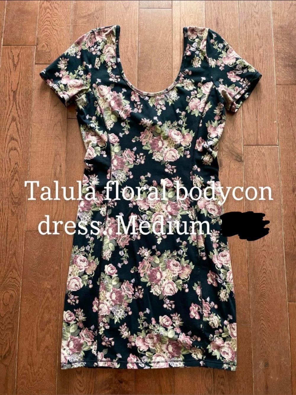 Talula aritzia vintage y2k floral bodycon mini dress